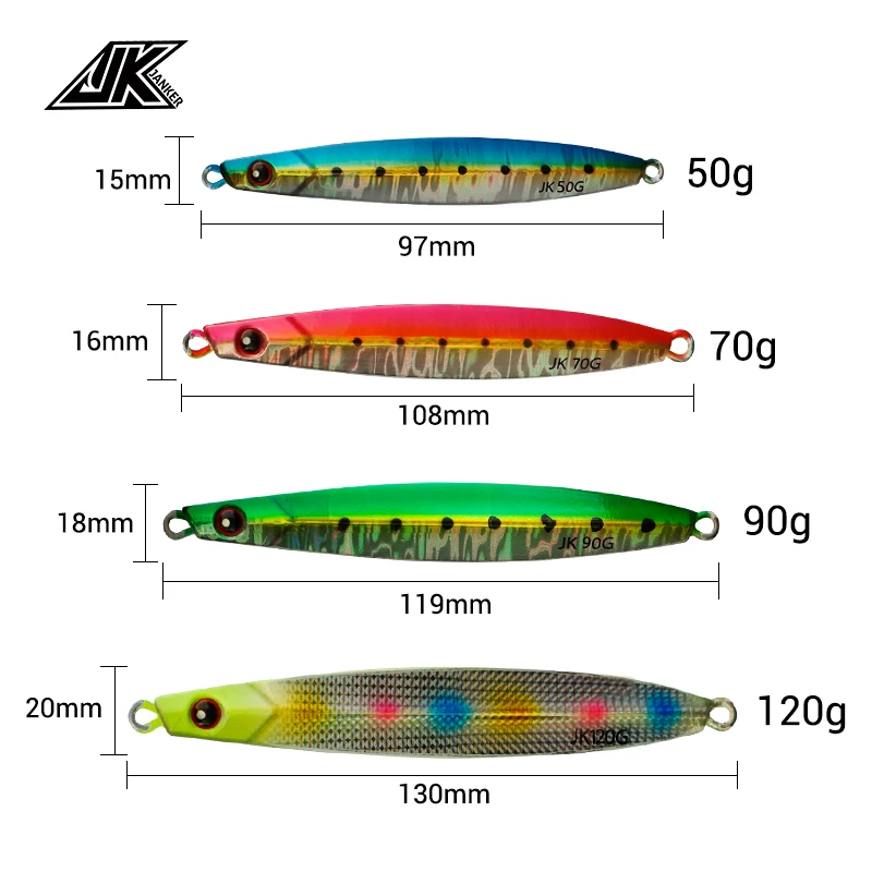 JK SD Speedy Jig señuelo luminoso para pesca en agua salada, Jigging lento, Pitching, Vertical, Artificial - imagen 3