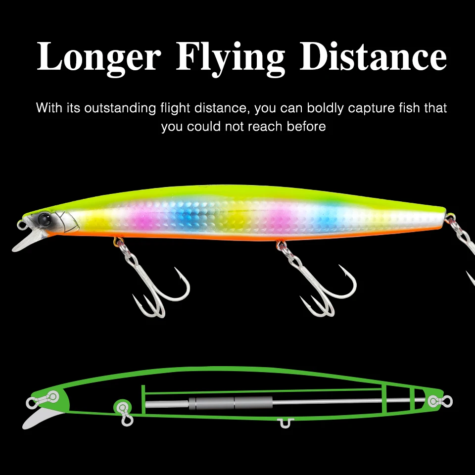 TSURINOYA 160F Shad flotante 163mm 31g – Señuelo lubina mar - imagen 2