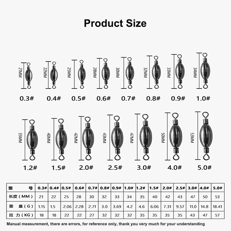 100 Uds conector de contrapeso de cobre giratorio plomo mar agua dulce flotante señuelo de roca cebo suministros de Pesca accesorio Pesca - imagen 4