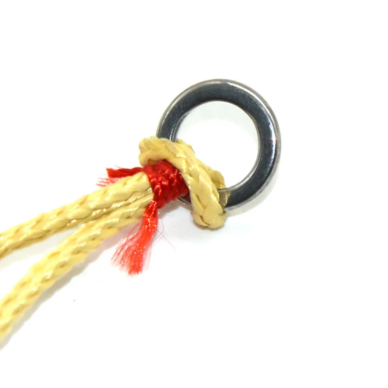 TAKEDO-Hanzuelo de ayuda para Jigging de acero al carbono, ganchos dobles con línea de PE, gancho de asistencia de anillo sólido, 2PRS/bolsa, 10827 - imagen 5