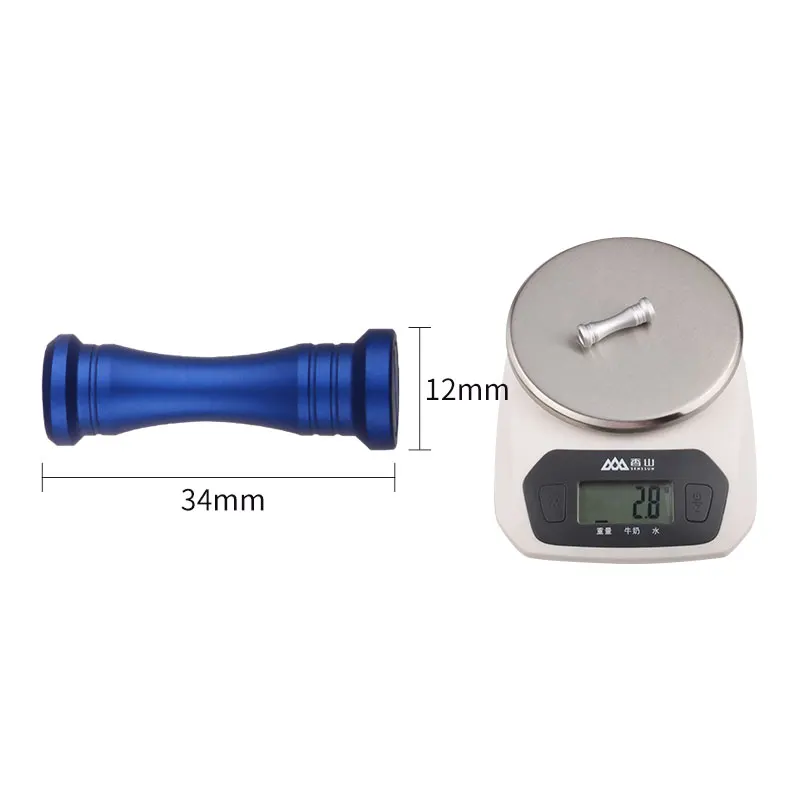 Perilla de mango de carrete de fundición Ruke, material de aleación, peso 2,8g con rodamiento y arandela para rodamiento 7*4*2,5, accesorio DIY - imagen 2