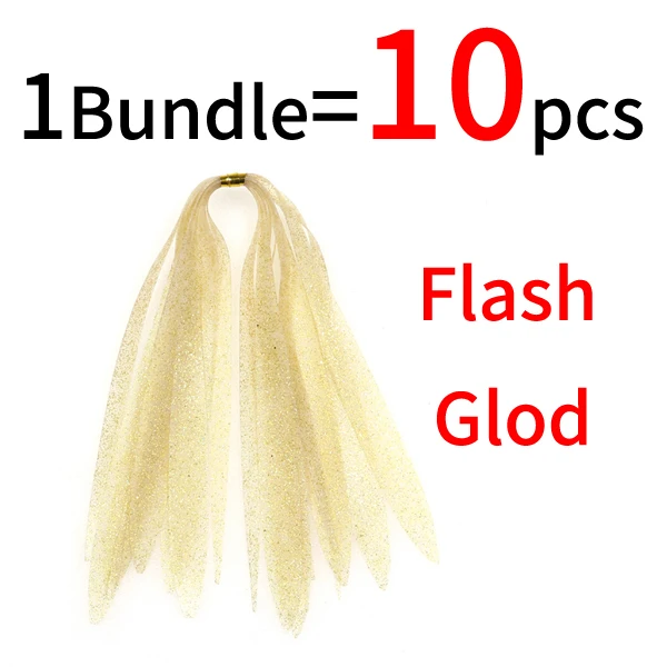 10pcs flash gold