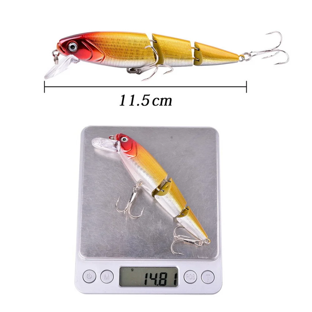 Señuelo de Pesca de sección Artificial, cebo duro de plástico, para lucios, Crankbaits, curricán, 11,5 cm, 14,8g, 1 Uds. - imagen 2
