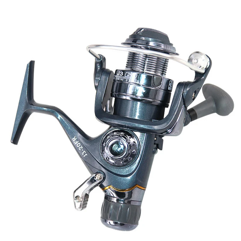 Rueda de pesca de doble freno, carrete giratorio 5,5: 1 5 + 1BB, potencia máxima de arrastre de 8KG, carretes de pesca de fundición en el mar - imagen 3