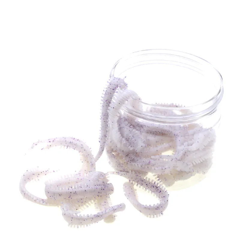 Señuelo de gusano de pesca súper suave, 0,75g/8,5 cm, cebo de lombriz de tierra, TPE negro, materiales respetuosos con el medio ambiente, lote de 10 piezas en oferta - imagen 3