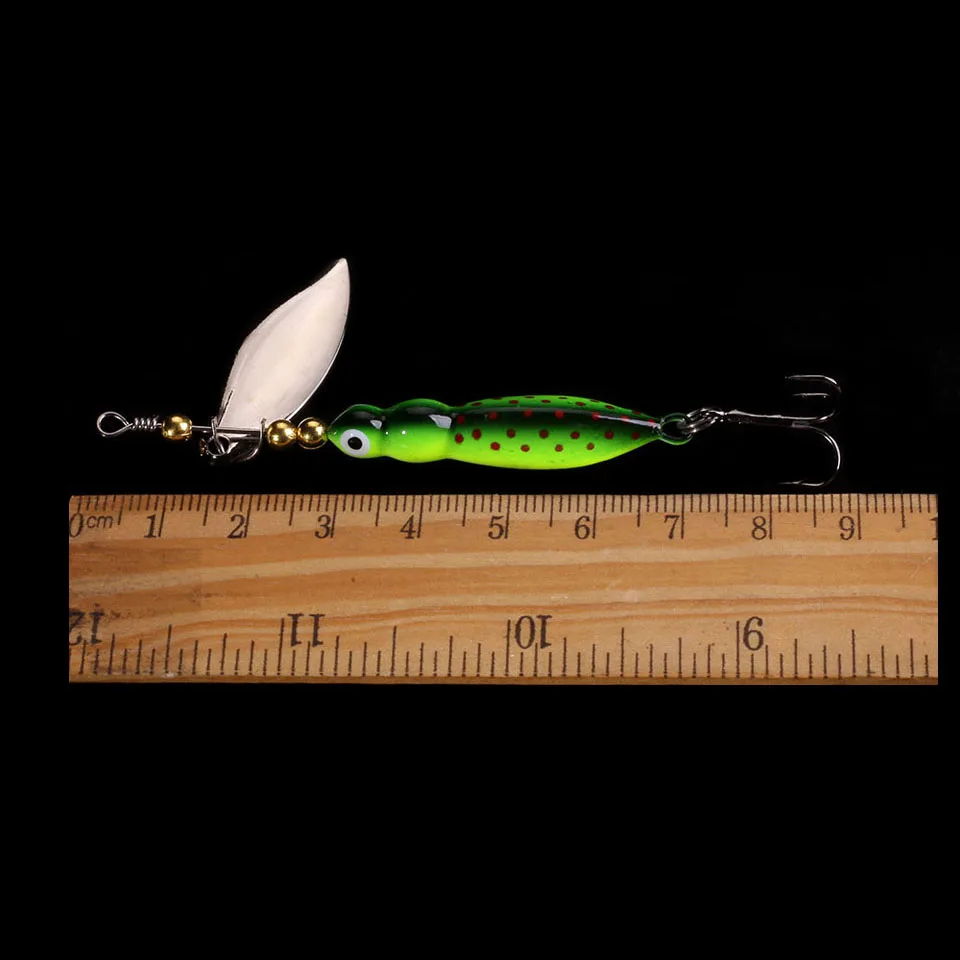WALK FISH-señuelo de Pesca giratorio Artificial, 70mm/14,4g, cuchara de Metal, cebo de lentejuelas, insectos artificiales, señuelo de Pesca que se hunde - imagen 2
