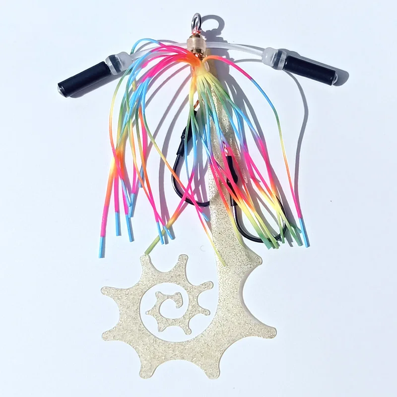 Señuelo brillante Kabura para Pesca, anzuelo de besugo con falda, señuelo para Pesca de mar, 250g/150g/120g/100g/80g/60g/40g - imagen 4