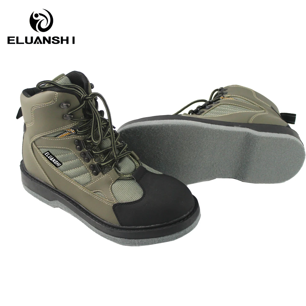 Botas transpirables resistentes al desgaste de secado rápido, zapatos de pesca con mosca, aparejos para vadear al aire libre, drenaje de roca antideslizante Unisex - imagen 2