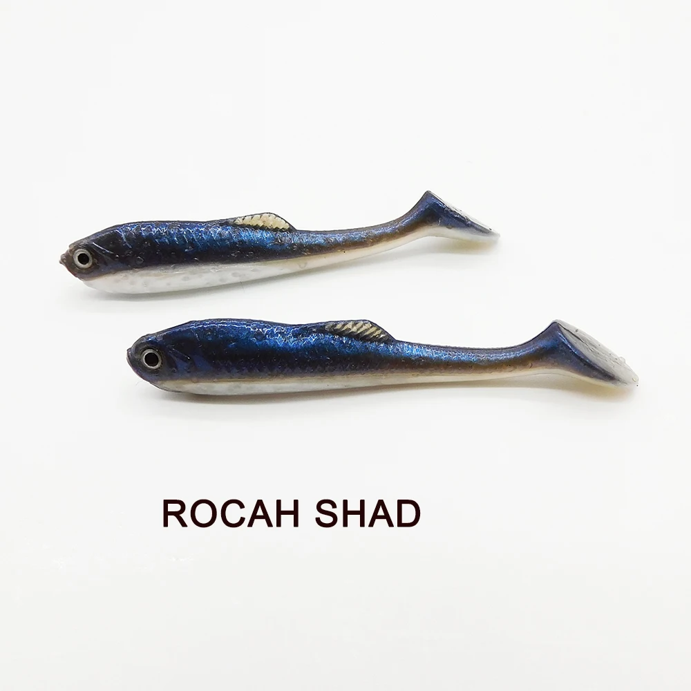 KESFISHING Rocah Shad 57mm cebo Artificial de silicona suave accesorios de Pesca para lubina Lucio trucha con sales Señuelos de Pesca - imagen 5