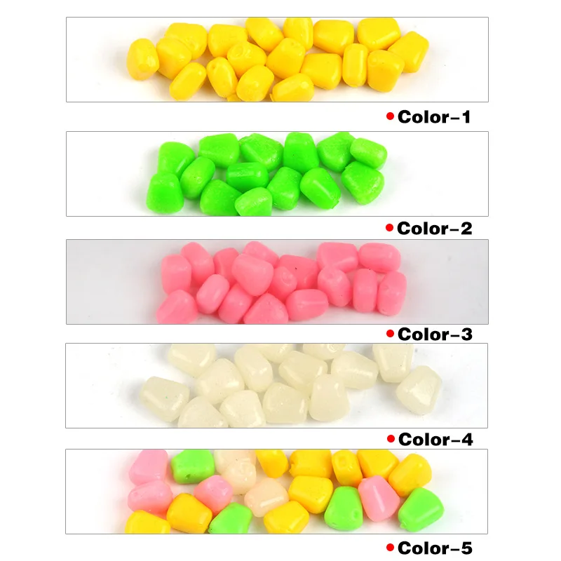 Cebos blandos de pesca, cebo flotante de grano de maíz, Lua, para pesca en mar y agua dulce, 50 Uds. - imagen 5