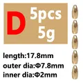 5pcs D type 5g