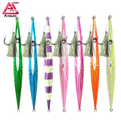 Señuelo de pesca Vertical de Metal, anzuelos de pesca, velocidad de hundimiento, anzuelos brillantes