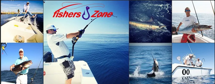 La imagen es un collage de varias fotografías relacionadas con la pesca. Muestra personas dedicadas a diferentes aspectos de la pesca, como por ejemplo:

1. Persona que sostiene un pez grande, posiblemente un marlín o un pez vela, que a menudo se asocia con la pesca deportiva.
2