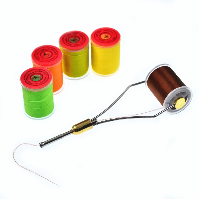 7 carretes/combo 100D hilo para atar moscas encerado en bobina estándar hilo multifilamento de polietileno para patrones de trucha pequeña y moscas de agua salada - imagen 4