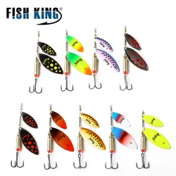Fish King Spinnerbait - Anzuelos triples para lubina