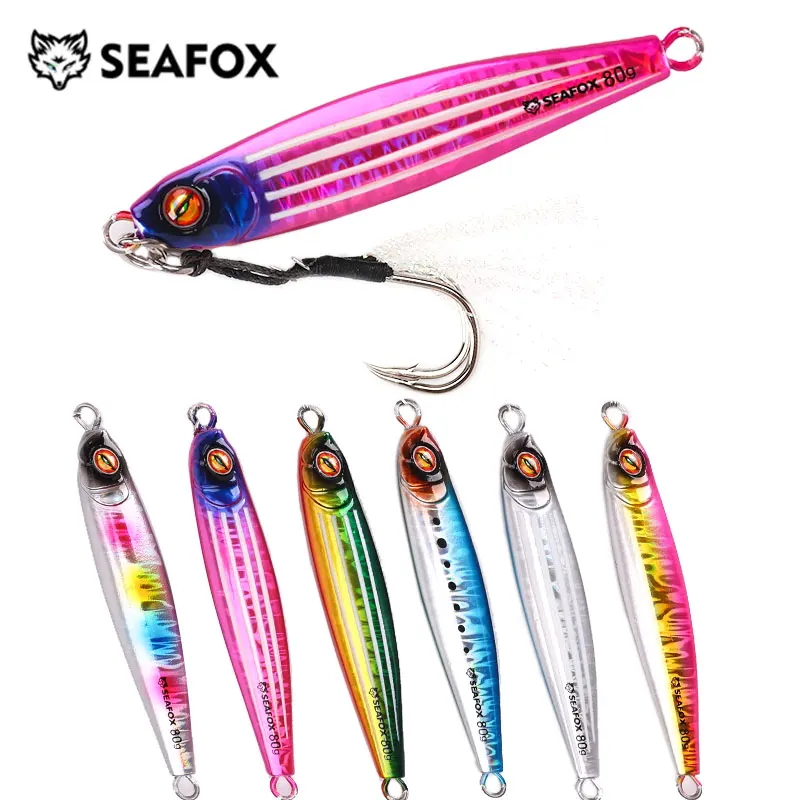 Seafox Jig Metal para Lubina – Señuelo Holográfico de Agua Salada