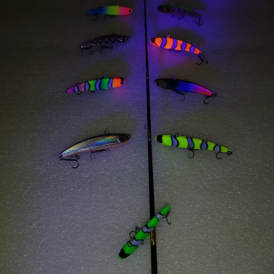 WALK FISH-señuelos de pesca VIB, 1 unidad, 7,9 cm, 14g, cebo duro Artificial que se hunde, silencioso, pesca en hielo en invierno, cebo vibratorio para Lucio - imagen 4