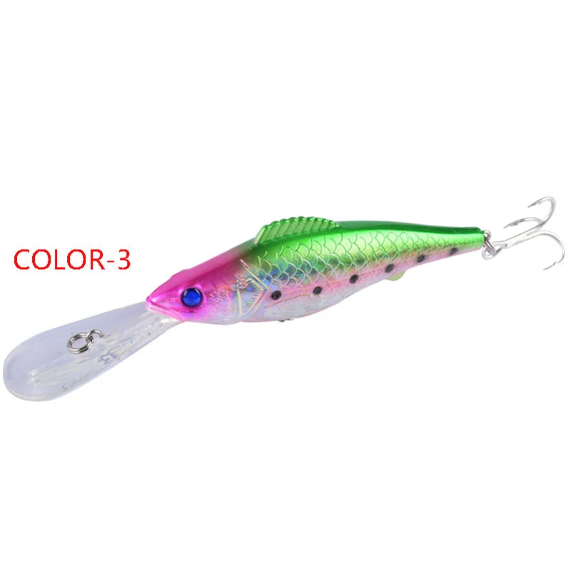 Señuelo Minnow de hundimiento rápido, Wobbler de 126mm, Señuelos de Pesca de fundición larga profunda, crankbait, cebo