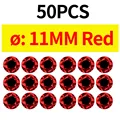 50pcs 11MM Red