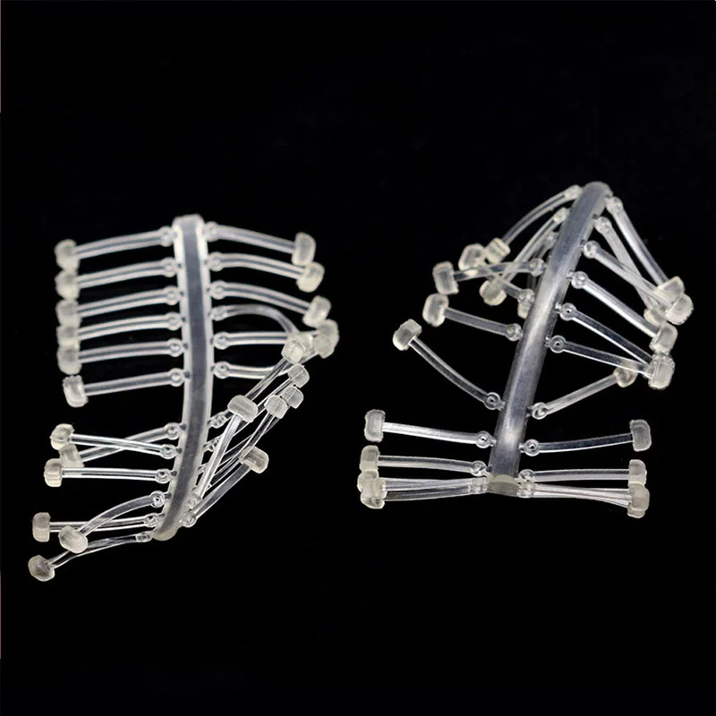 5 tarjetas de aparejo de pelo para pesca de carpa, 20/22/25/27mm, tapón de aparejo emergente para cebo de pesca, insertos Boilie de Color transparente B368 - imagen 2