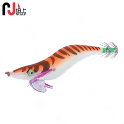 1 Uds en caja 13,5 CM 19,8G plantilla de calamar luminosa pesca madera camarones señuelo calamar sepia plantillas señuelos Spinnerbait cebos de pesca