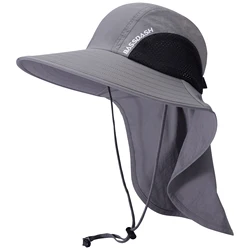 Bassdash Sombrero Pesca UPF 50+ Ala Ancha con Protección Cervical