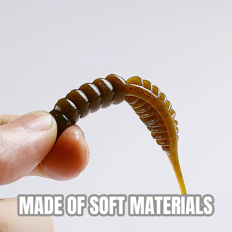 Señuelos fanatik supercontinentes, 80mm/8 Uds., 55mm/15 Uds., Señuelos de Pesca blandos, cebos de silicona suave, cebo suave de Larva - imagen 2