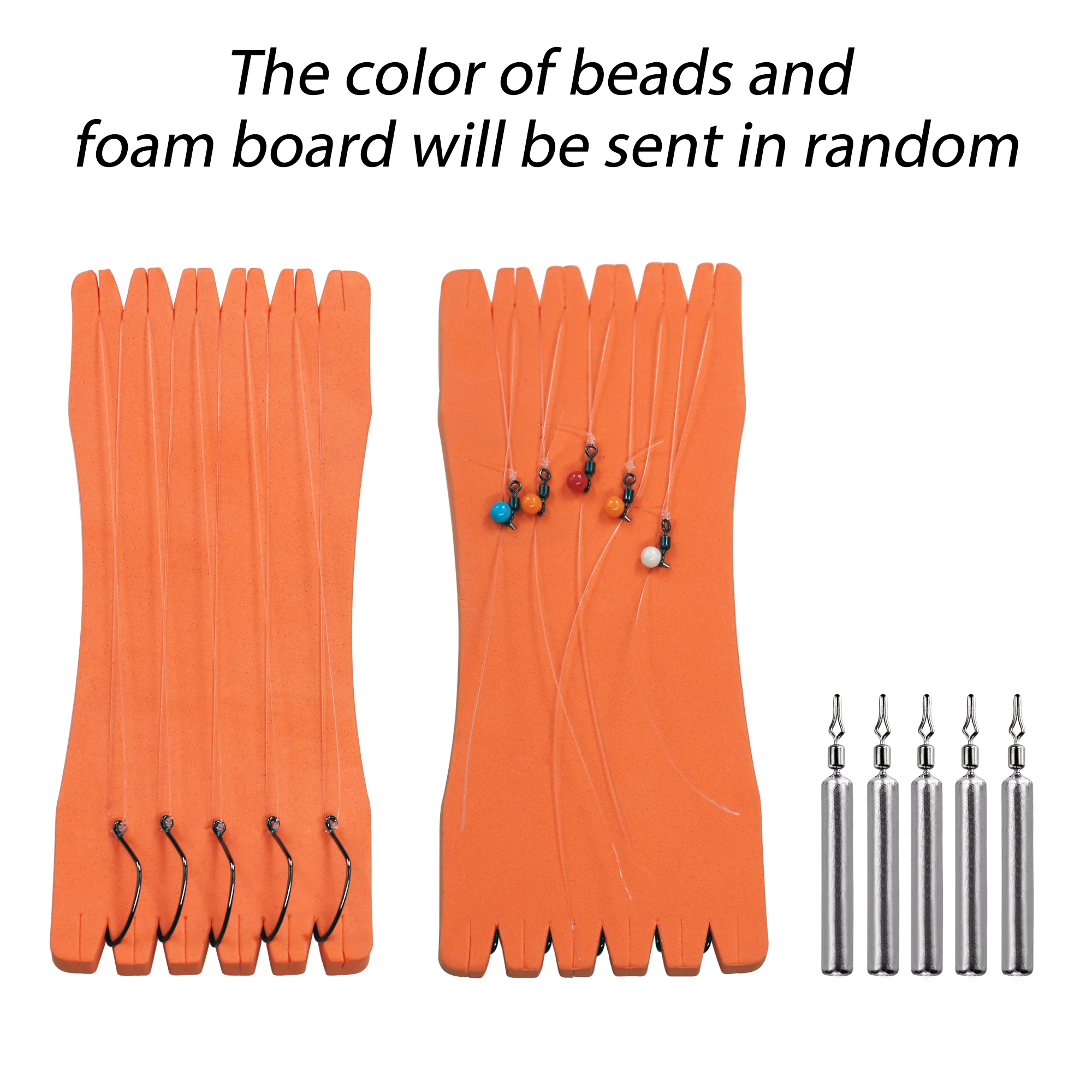 THKFISH Juego de plataforma Texas de 5 piezas # 3 # 1 # 1/0 # 2/0 Drop Shot Hook 5g 7g 10g 14g Peso de plomo Sinker Carolina Rig Kit para pesca de carpa - imagen 5