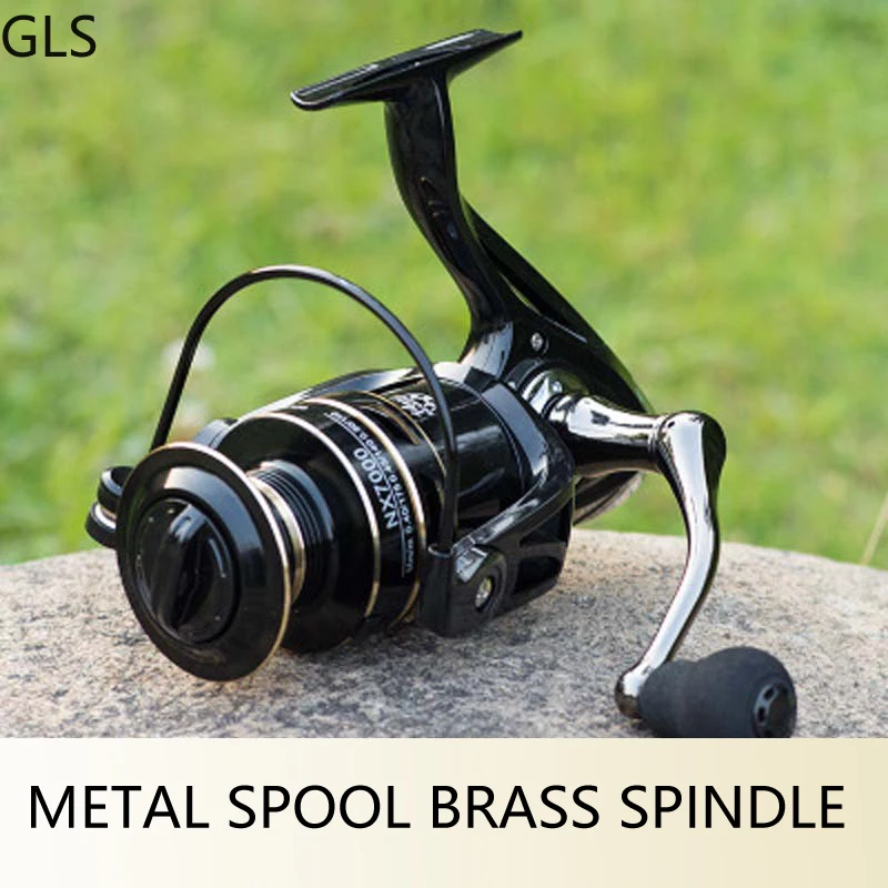 GLS-Rueda de pesca profesional, carrete giratorio de 2000 a 7000 Series 5,2: 1/4, 7:1, mango izquierdo/derecho - imagen 5