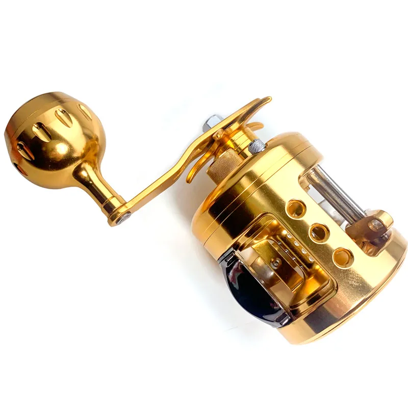 TEASER-carrete de Metal para Jigging lento, carrete de arrastre para agua salada, mar profundo, juego grande, alta velocidad, súper ligero, carrete de barco, 10kg - imagen 4