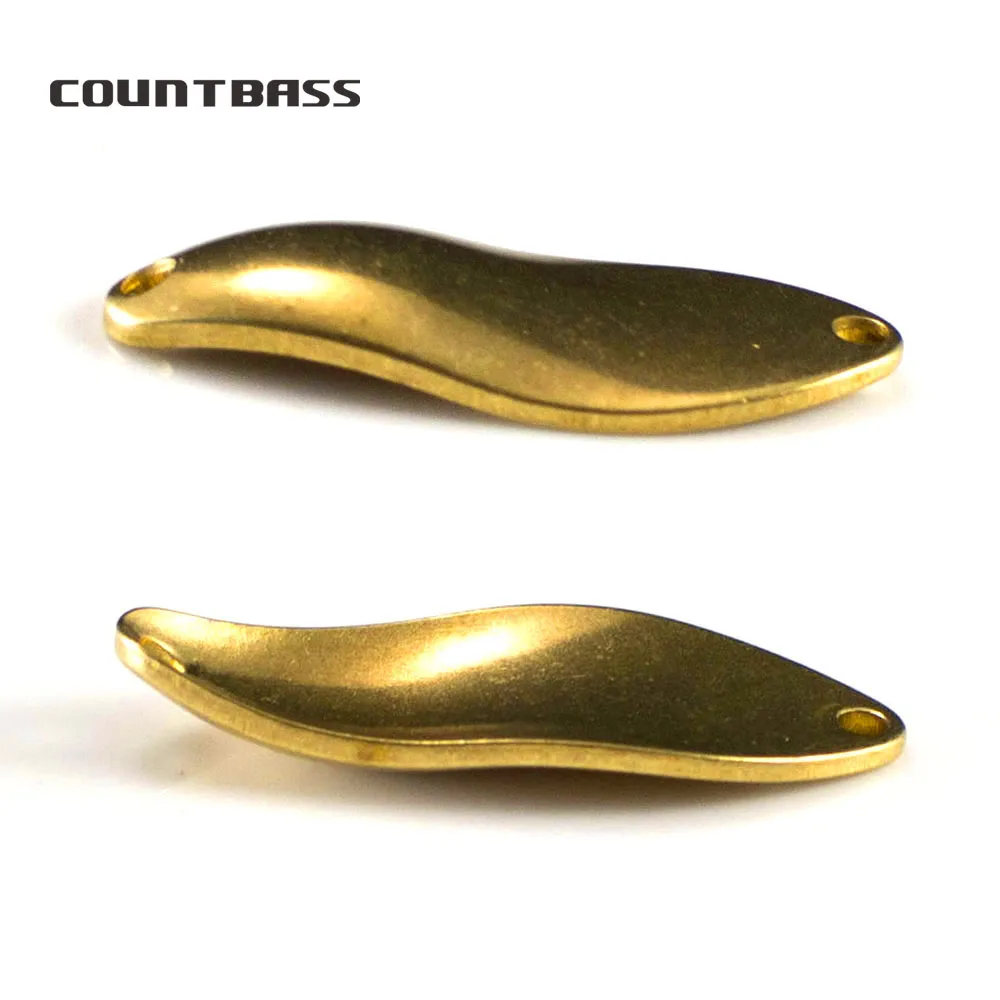 Countbass 50pcs Brass Micro Salmon Fishing Spoon Blanks 2.3g 2.8g , Blank Fishing Lures for Bass Pike - imagen 3