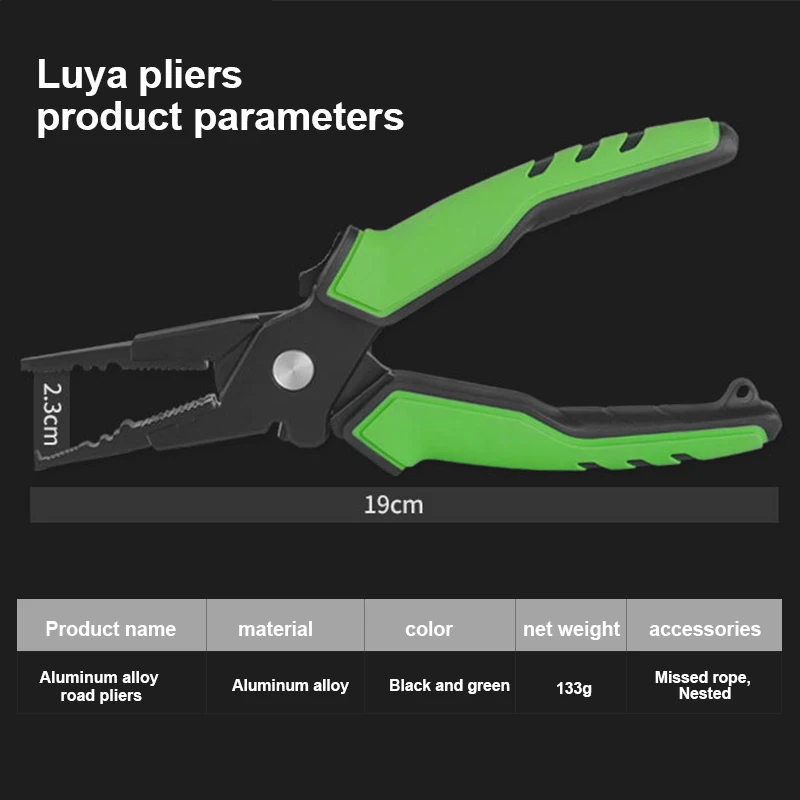 Juego de alicates y empuñaduras de pesca, Escala de peso, nueva herramienta de Control de aluminio de Color - imagen 5