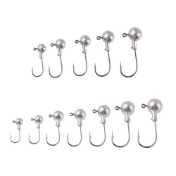 Anzuelo con cabeza de plomo para pesca, señuelo suave de gusano, accesorios de aparejos de pesca, 1,8g-14g, lote de 2-10 unidades