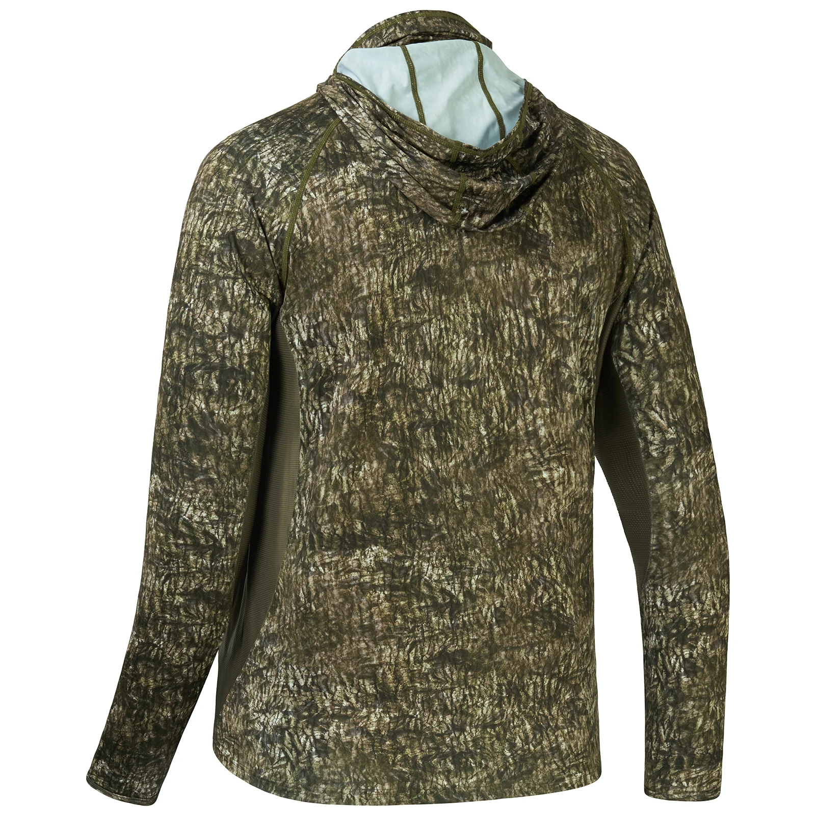 Bassdash-camisas de caza con máscara para hombre, Sudadera con capucha de pesca de camuflaje, manga larga, UPF 50 + - imagen 4