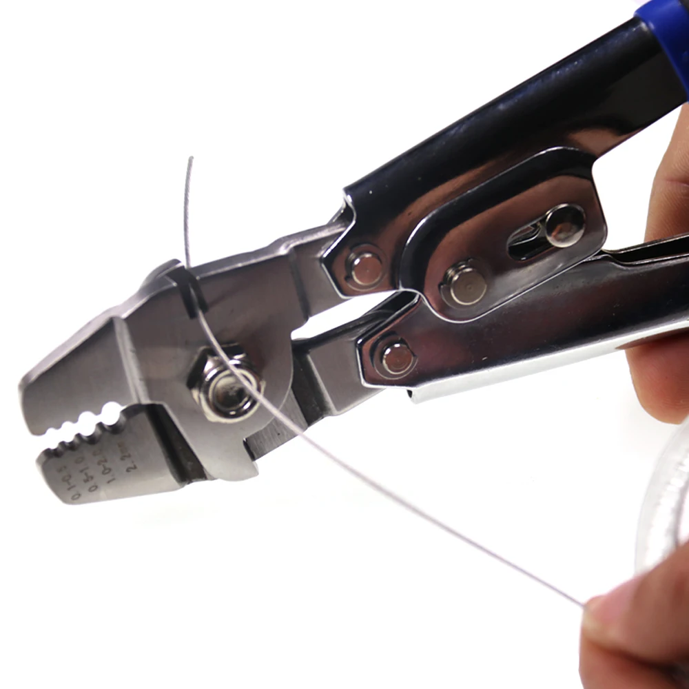 Bimoo-Alicates de pesca para aparejos, tubos de engarzado y monofilamento, juego de aparejos, herramienta de fabricación de anzuelos líderes de pesca con tubo de engarzado - imagen 5