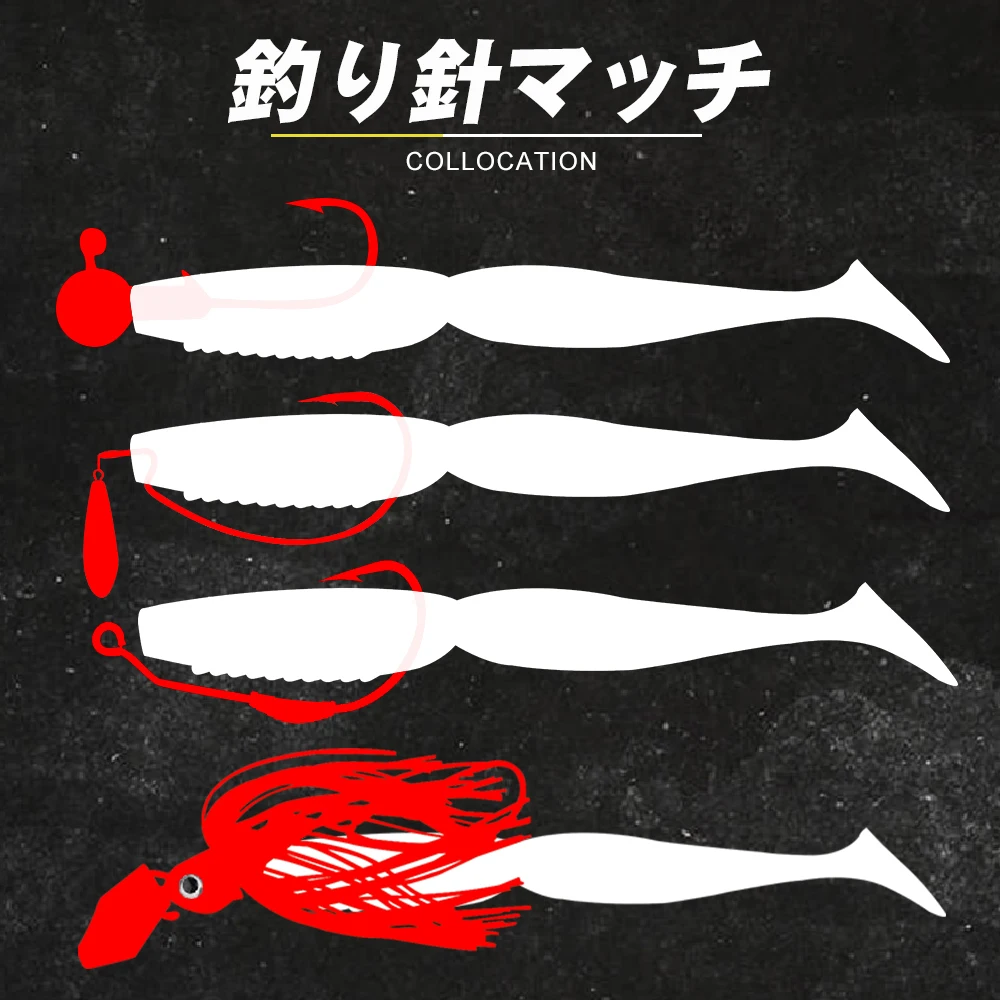 D1-señuelo suave para pesca de agua dulce, 5 pulgadas, Swimbaits para Sábalo, 125mm, 12g, señuelo giratorio de superficie Artificial para lubina, lubina, trucha, Lucio - imagen 4