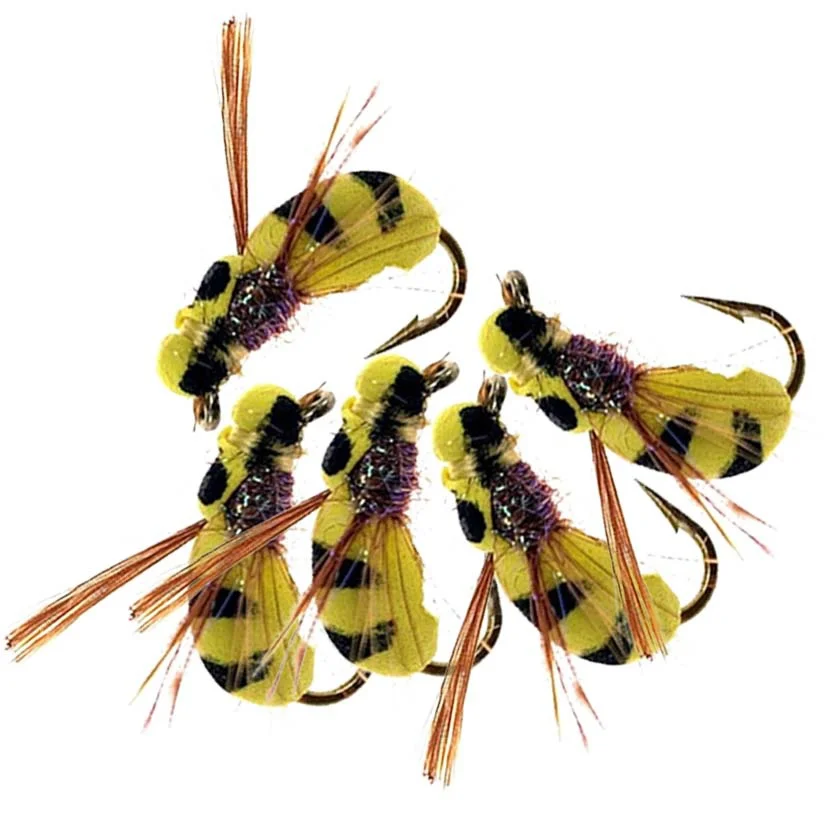 Abeja amarilla espuma flotante: mosca seca para trucha - imagen 4