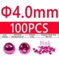 100PCS 4.0mm Pink