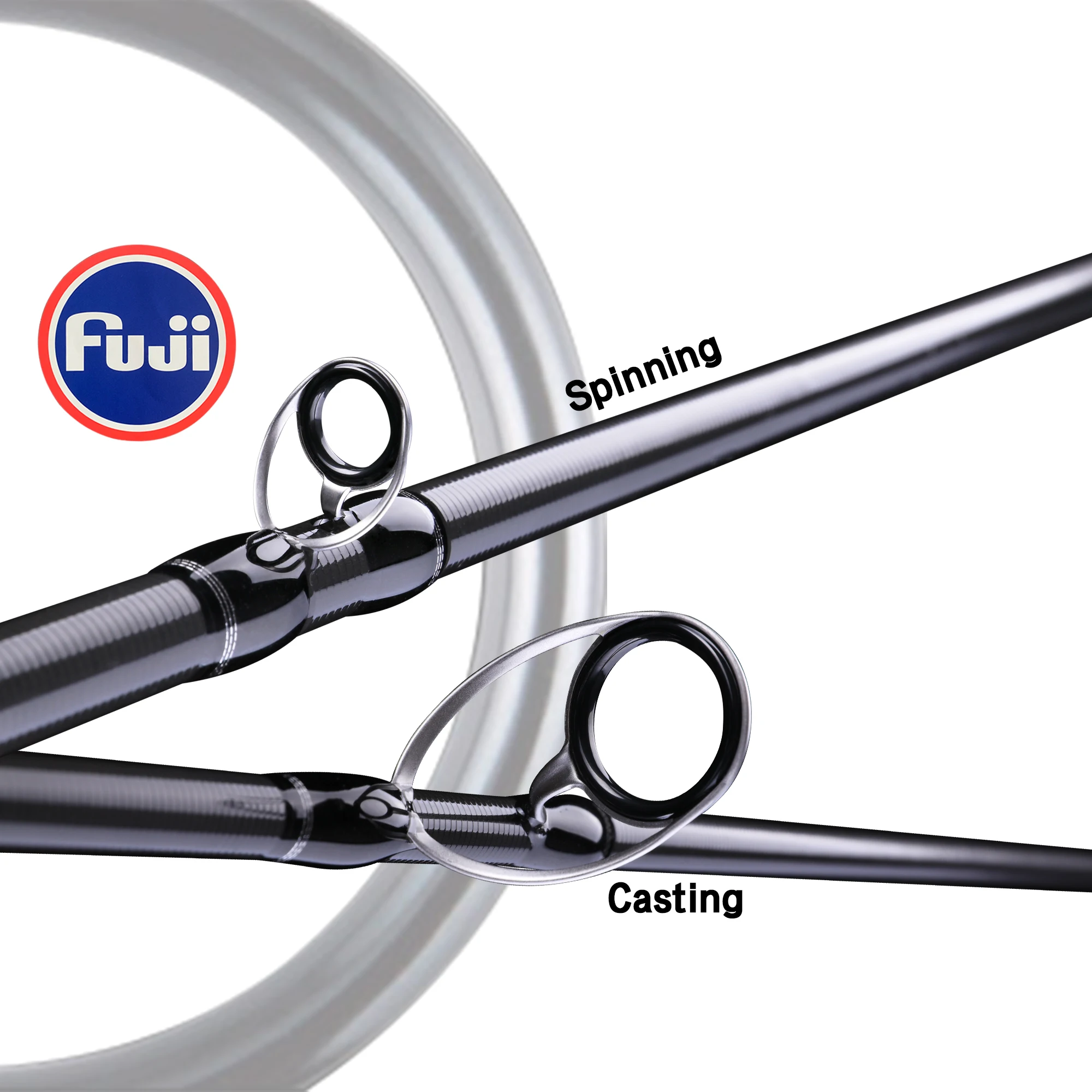 BUDEFO-caña de pescar Spinning Casting Fuji, 1,68 m, 1,8 m, 2,1 m, 2,4 m, 2,7 m, 3,0 m, T800, carbono, 3-50g, Mifine - imagen 4