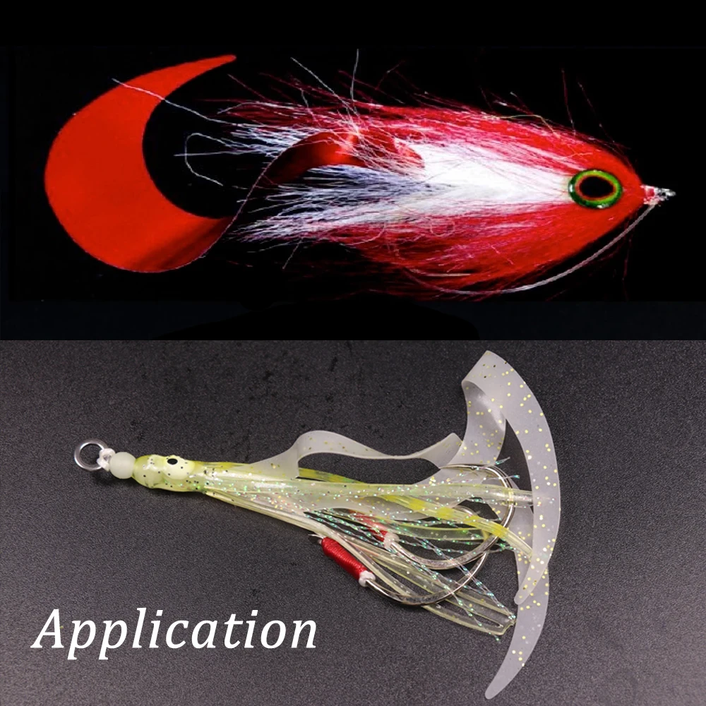 Bimoo-Lámina de silicona para pesca con mosca, 5 unidades, 12x20cm, 0,3mm, Material para atar señuelos - imagen 5