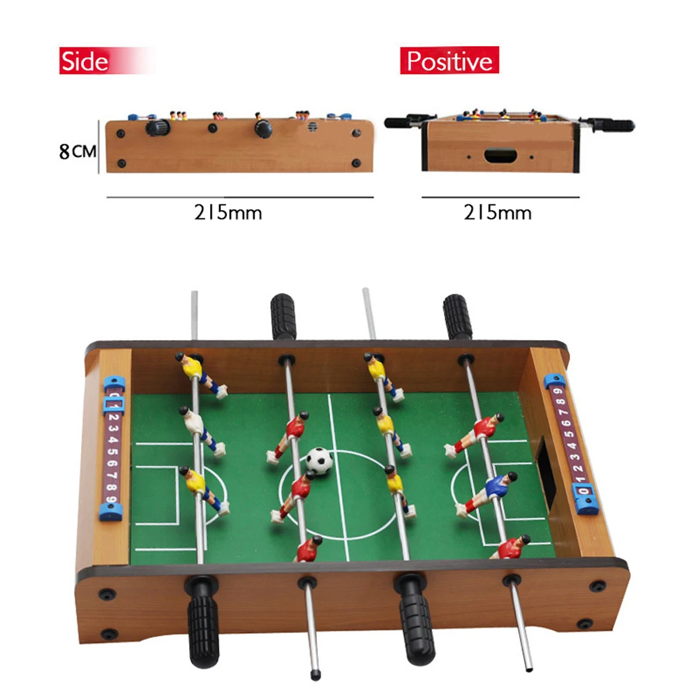 Mini mesa de madera para niños, máquina de fútbol, juguetes de fútbol para acampar al aire libre, herramientas de senderismo, entretenimiento, juego de interior, regalo - imagen 3