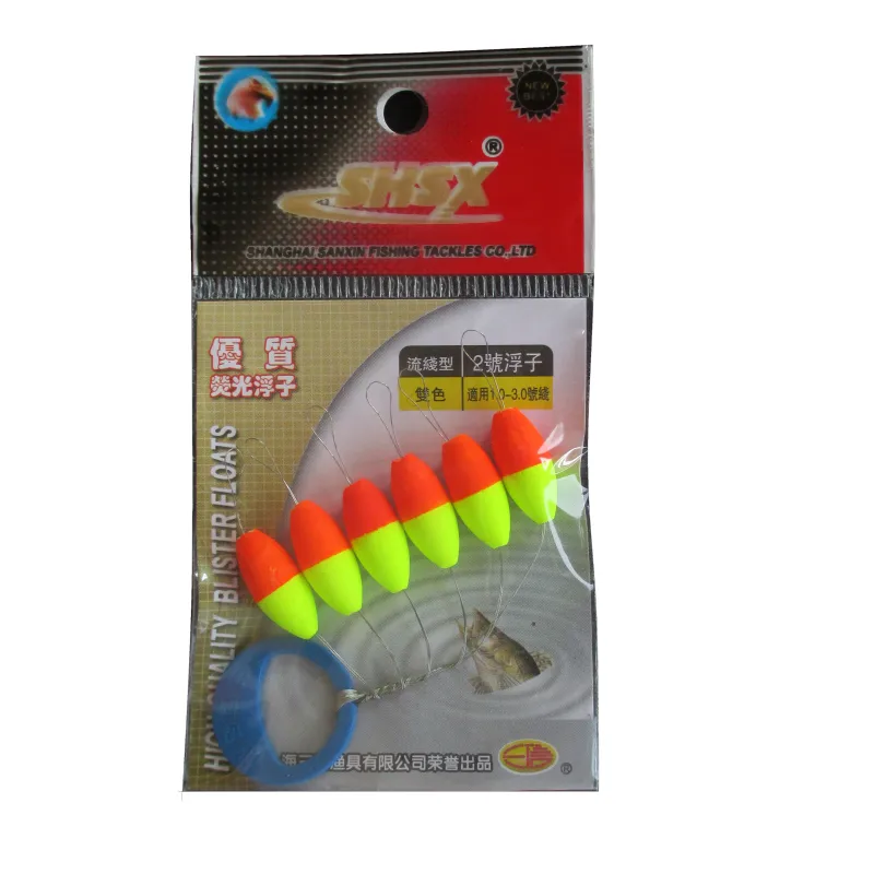 Flotador de pesca fluorescente, Seven Star, Seven Star, accesorios de aparejos de pesca, Bobber J264, 5 pack/lote - imagen 4