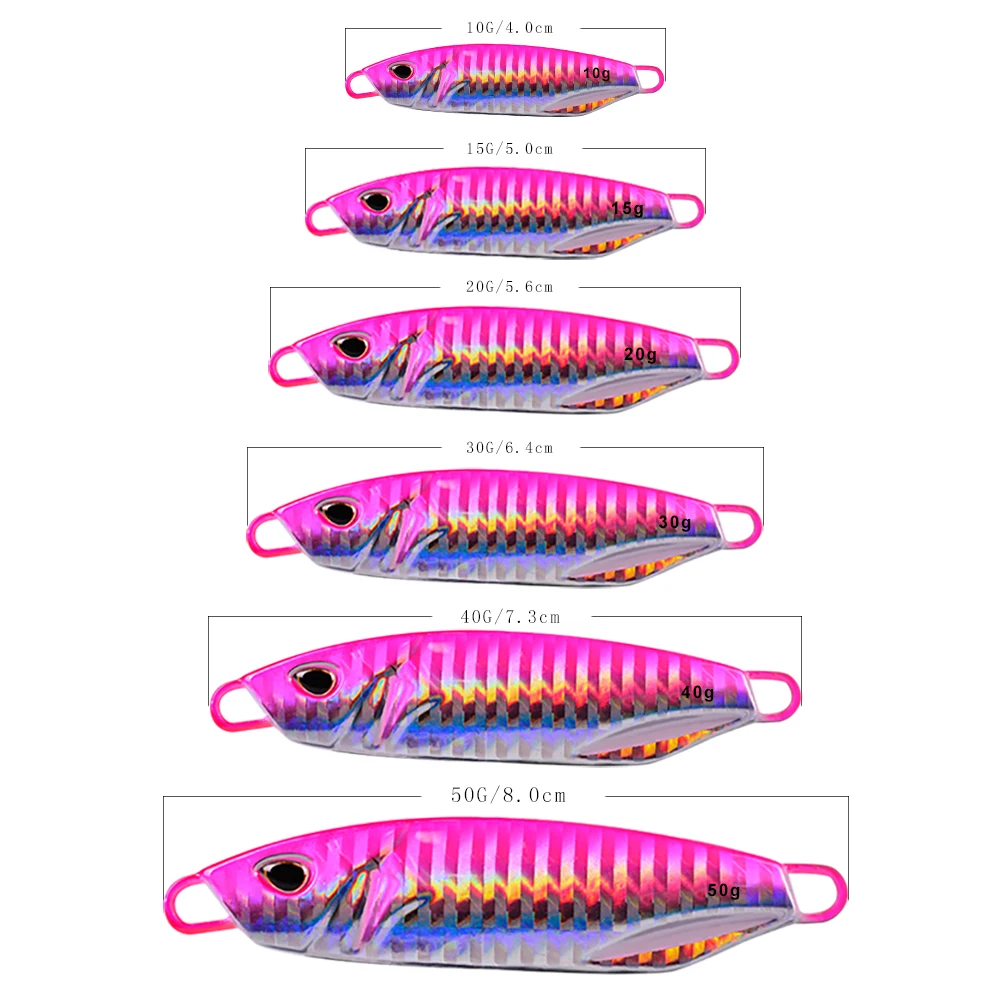 VALHALLA-señuelo de pesca Jigging de Metal, cebo duro Artificial de 10g-15g-20g-30g-40g-50g, cuchara de fundición, 1 unidad - imagen 5