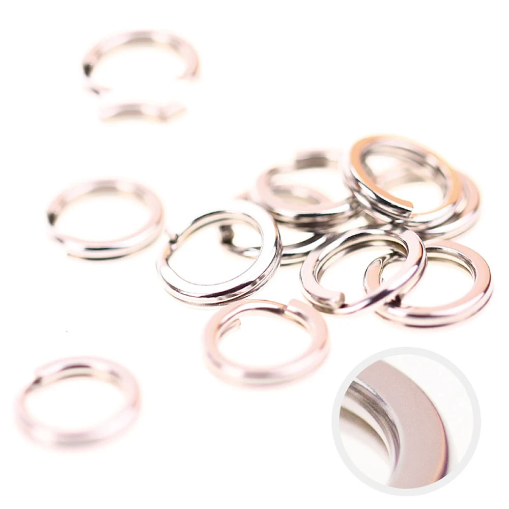 Atsuim Anillos divididos pesca acero inoxidable resistentes asistencia - imagen 5