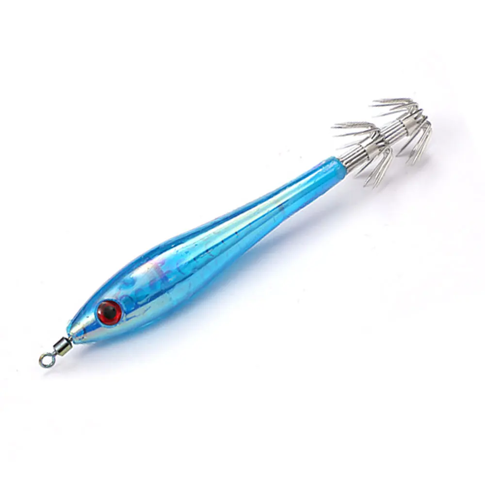Balleo 5 unids/lote 10 cm/6,2 cabeza de plantilla de calamar señuelo suave pesca pulpo wobbler aparejos de pesca pesca de carpa pesca con mosca crankbait - imagen 3