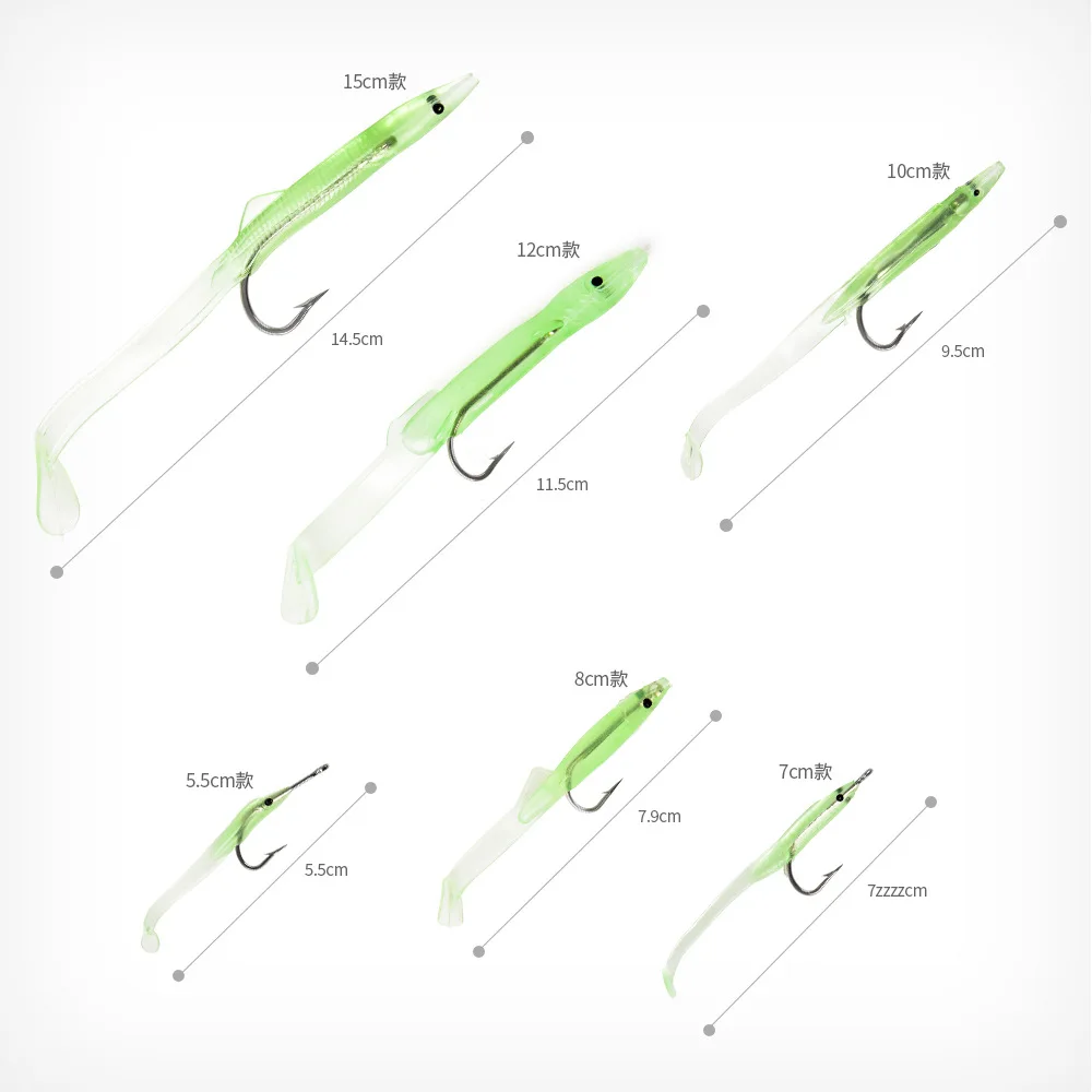 Señuelo de Pesca, paquete pequeño, anzuelo luminoso fácil de llevar con señuelo emisor de luz fluorescente, anzuelo de aparejos de Pesca LEO Pesca - imagen 2