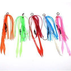 Jig Head Kabura gancho deslizante con falda silicona