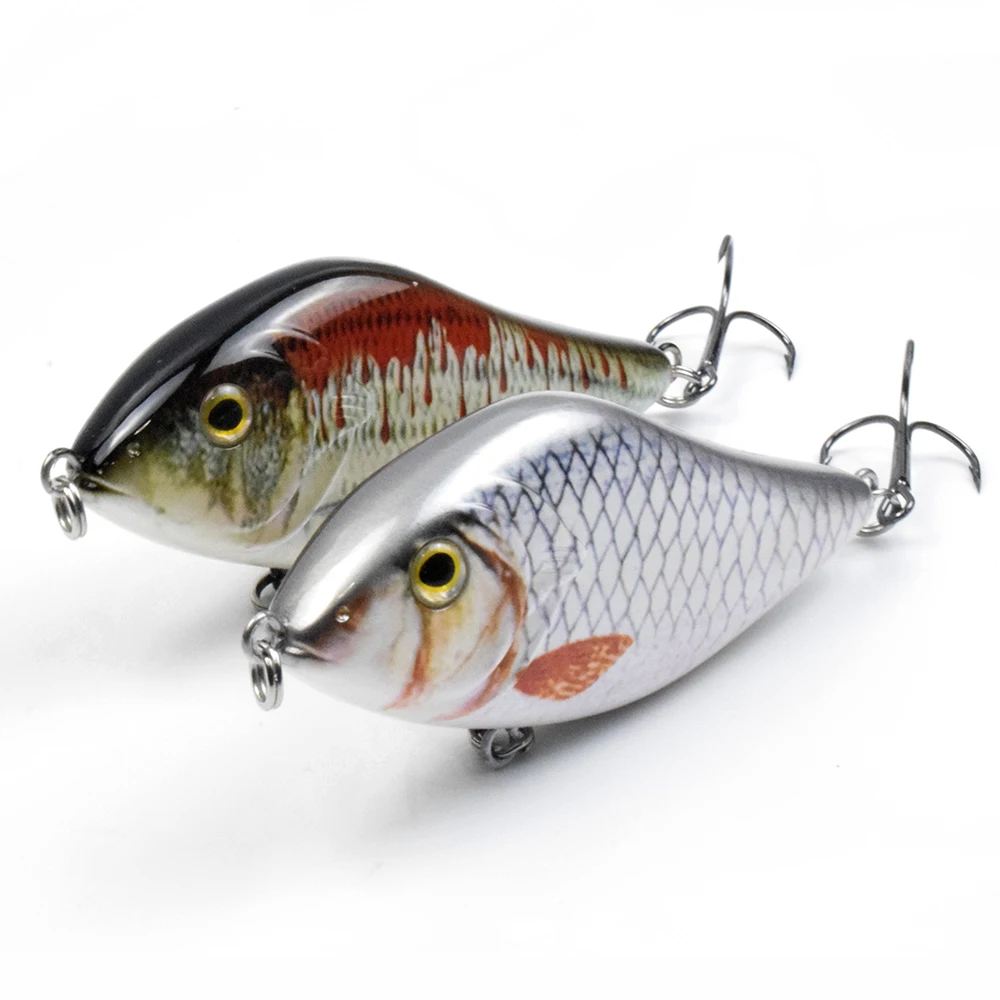 CCLTBA-Señuelos de Pesca de 10cm, 45g, Wobbler duro, Señuelos de Pesca, hundimiento Glide, Jerkbait, Lucio, aparejos de pesca, nuevos colores - imagen 3