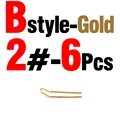 B Gold Size2 6pcs