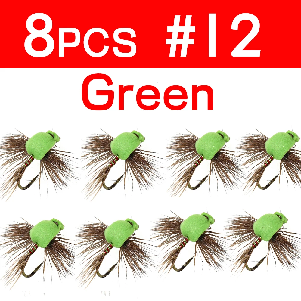 8pcs size 12 green